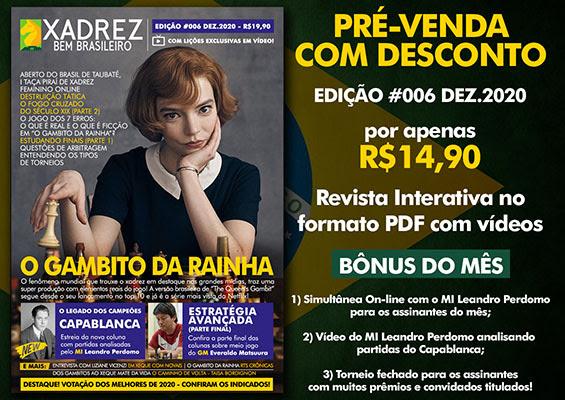 REVISTA XADREZ BEM BRASILEIRO EDIÇÃO 5 NETFLIX GAMBITO DA RAINHA